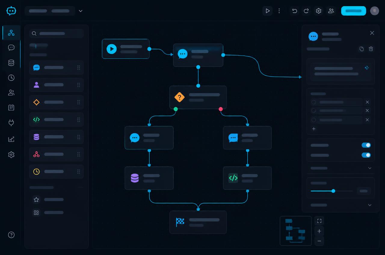 Construtor de fluxos Elo Chat